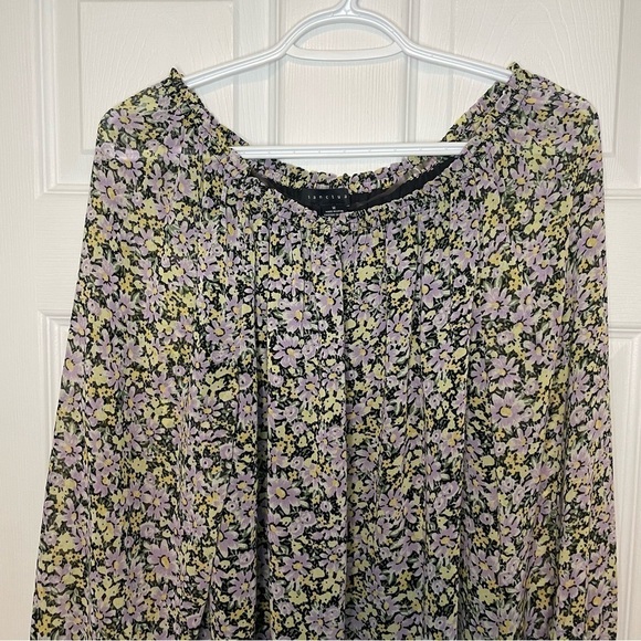 SANCTUARY Floral Top Blouse medium - Picture 3 of 8